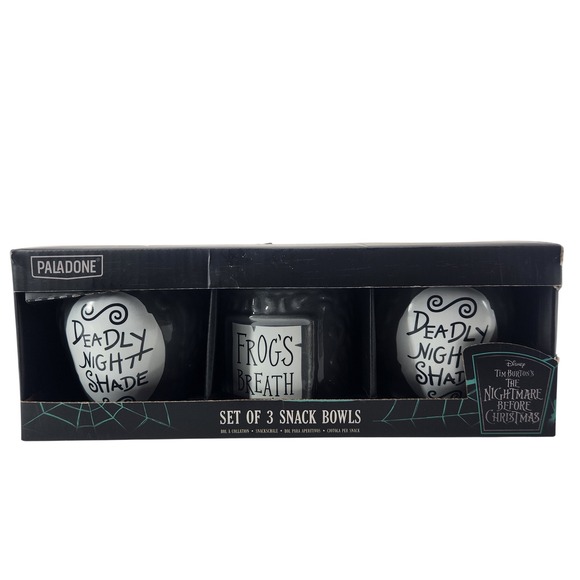 Paladone Other - Paladone Tim Burtons Nightmare Before Christmas Set of 3 Snack Dishes